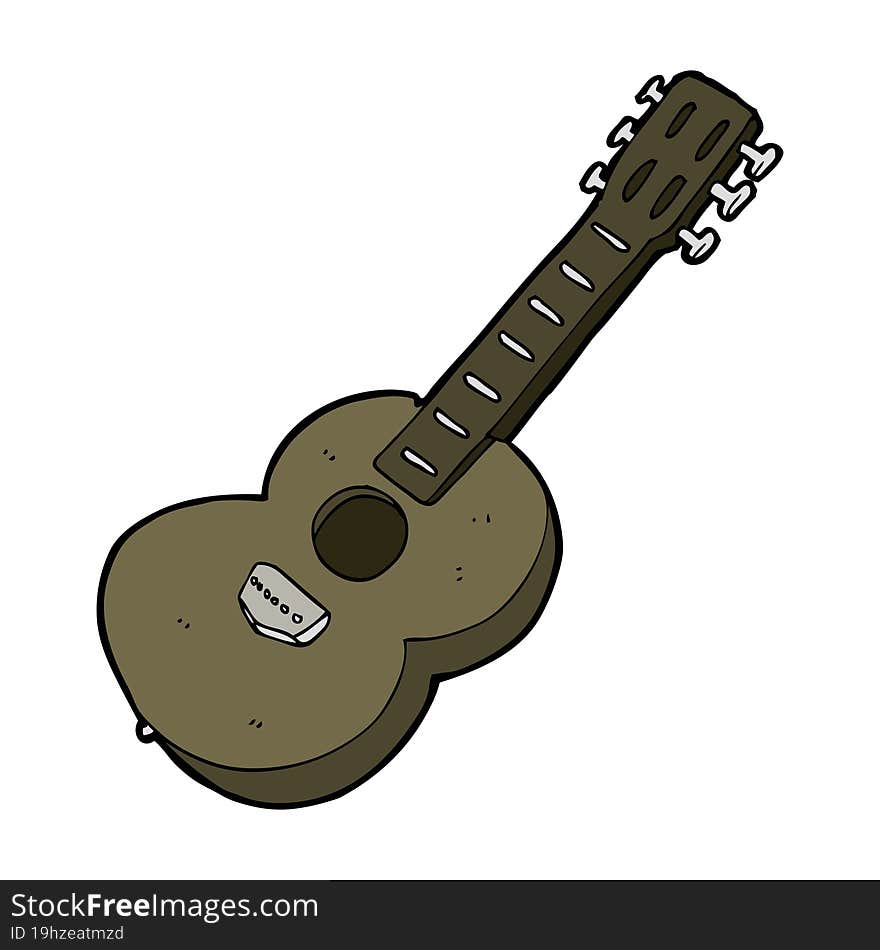 cartoon guitar