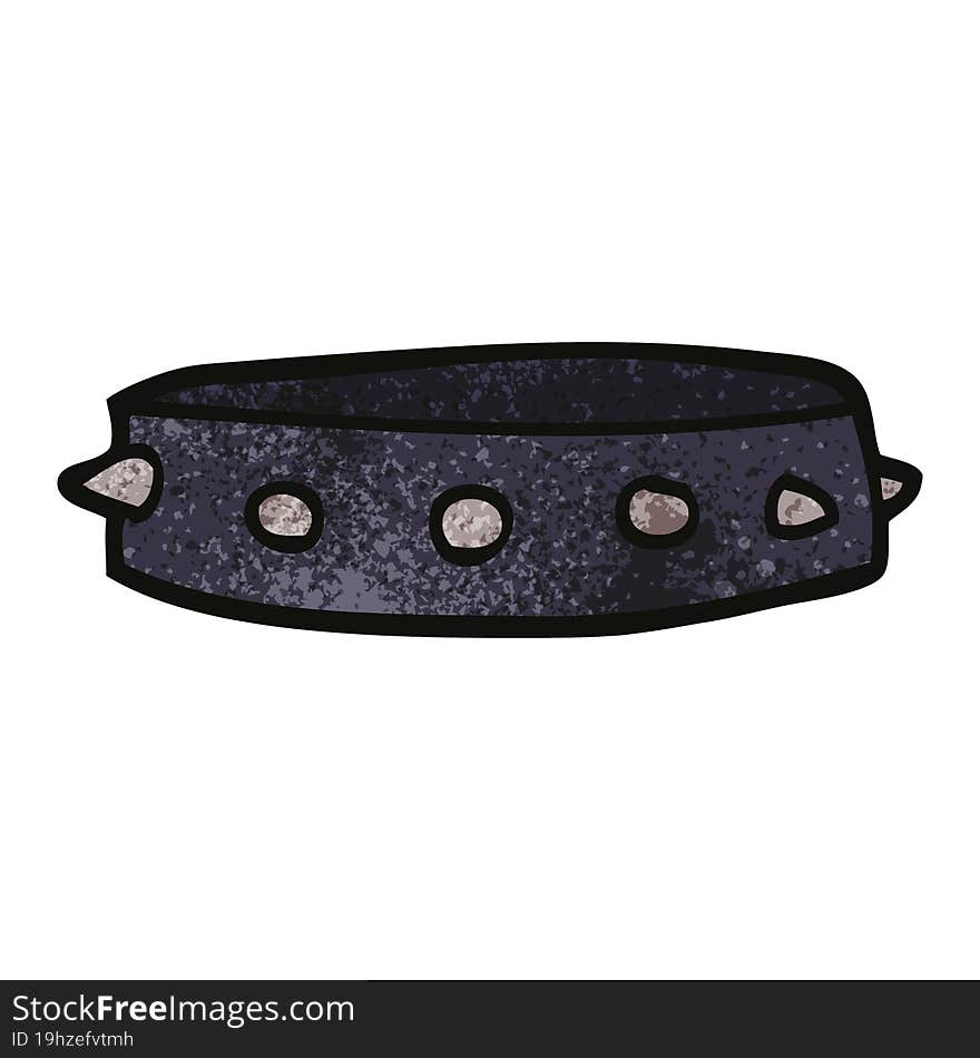 Cartoon Doodle Spiked Dog Collar