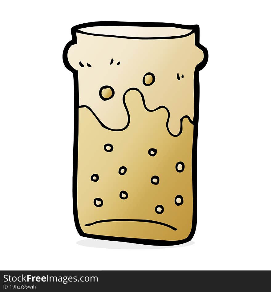 cartoon pint of beer