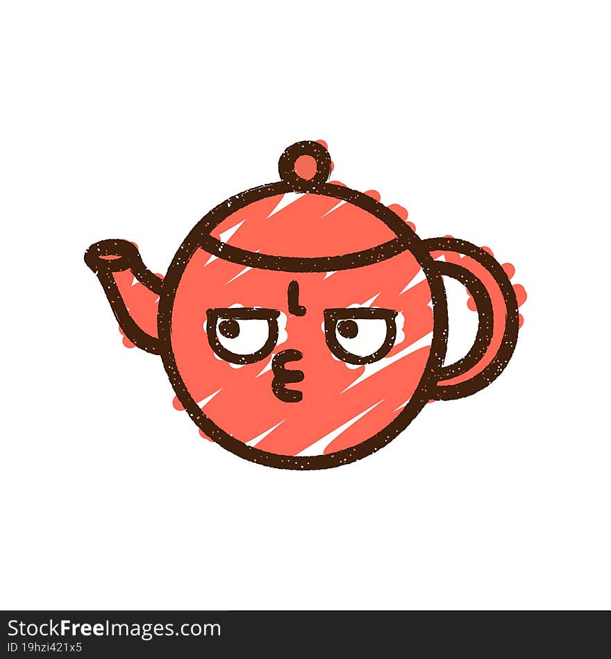 Teapot Chalk Drawing