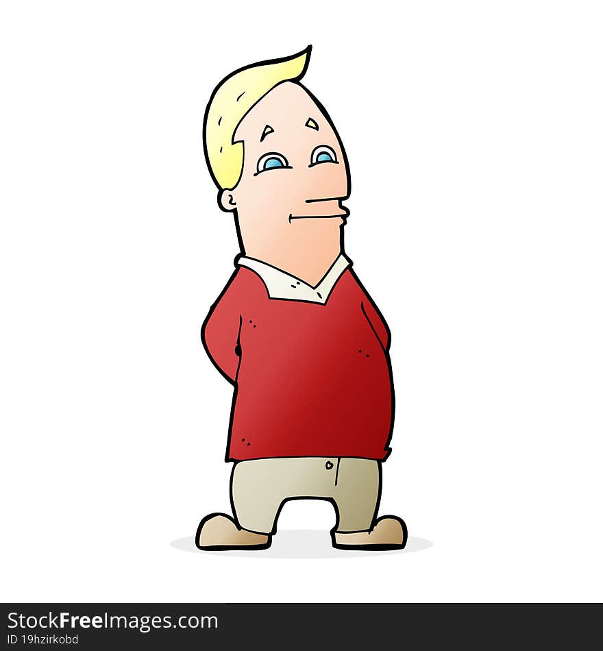 Cartoon Friendly Man