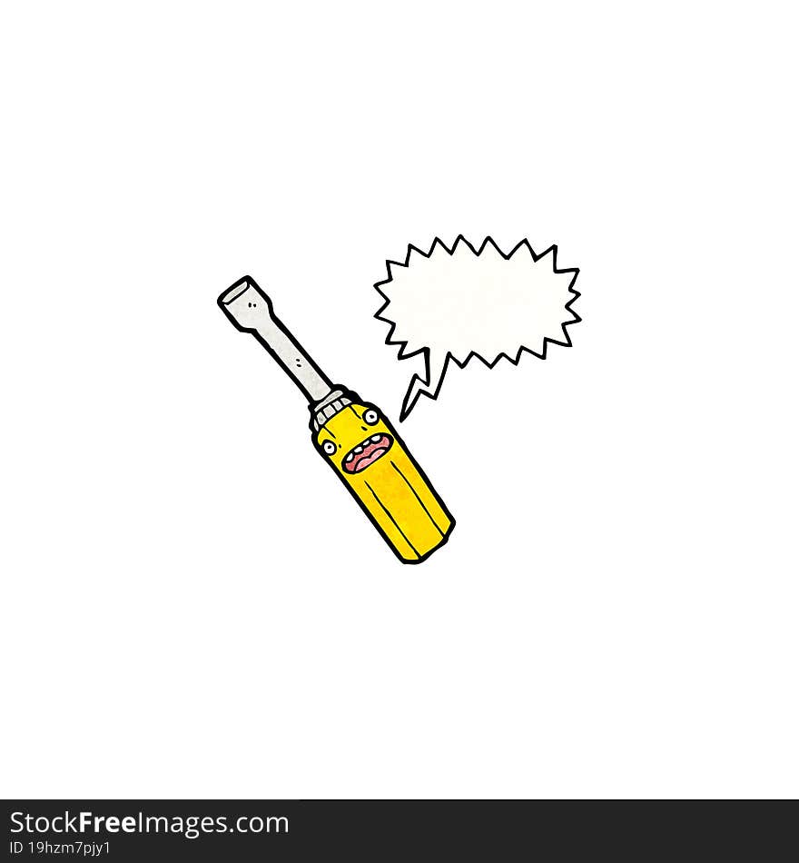 cartoon screwdriver