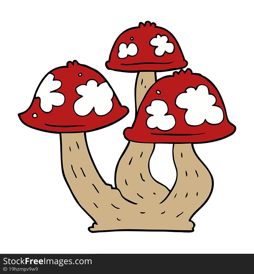 cartoon mushrooms