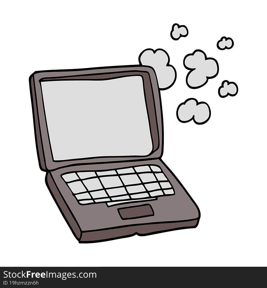 Cartoon Laptop Computer