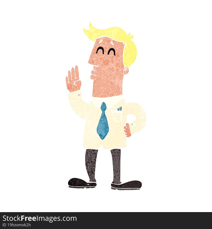 cartoon businessman