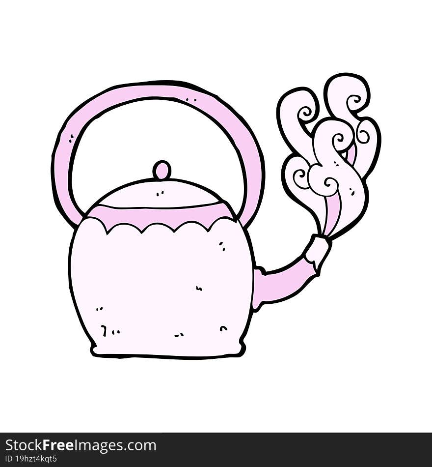 cartoon tea pot