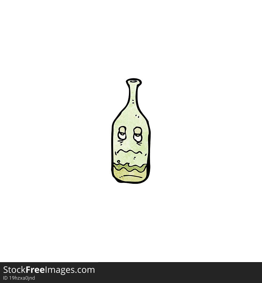 Cartoon Wine Bottle