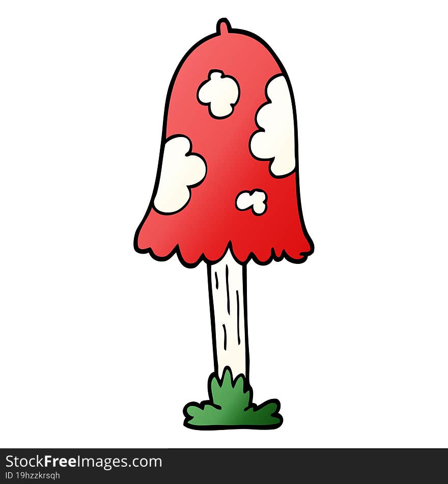 cartoon doodle mushroom