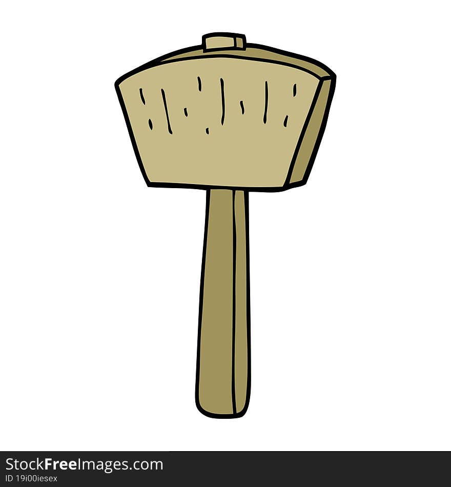 cartoon mallet