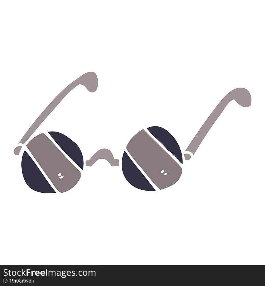 cartoon doodle sunglasses