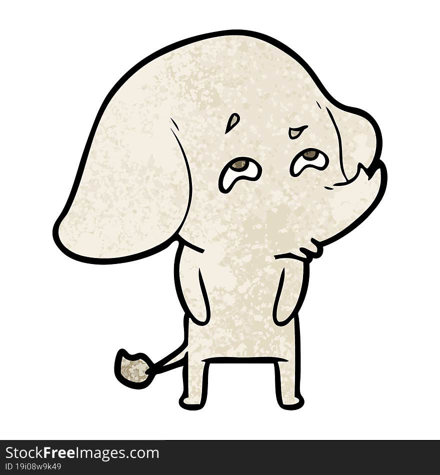 cartoon elephant remembering. cartoon elephant remembering