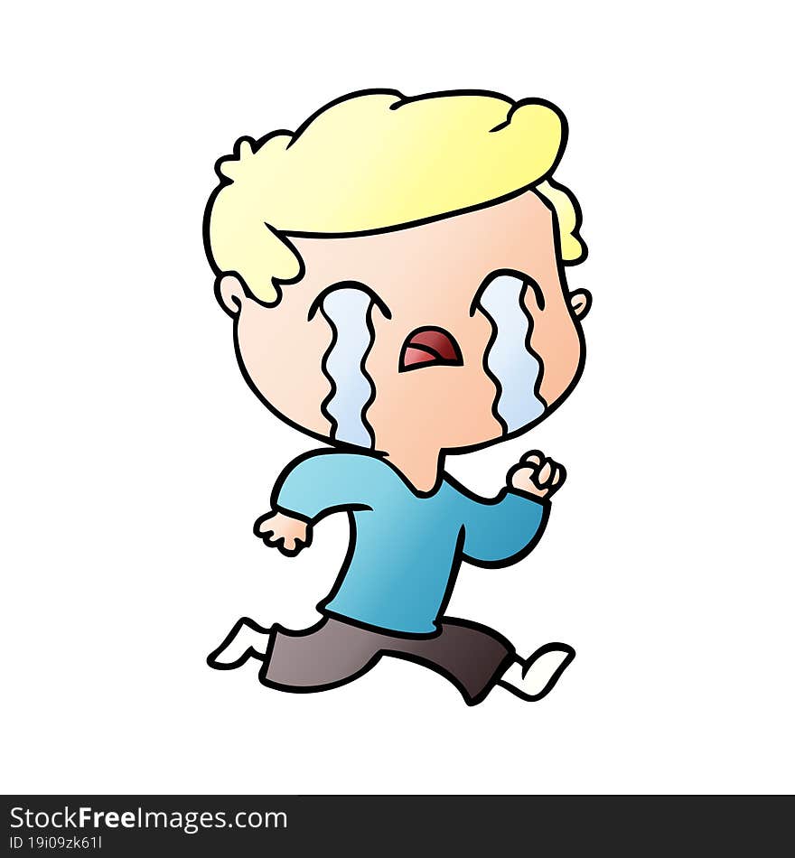 cartoon man crying. cartoon man crying