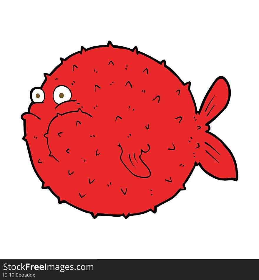 Cartoon Puffer Fish