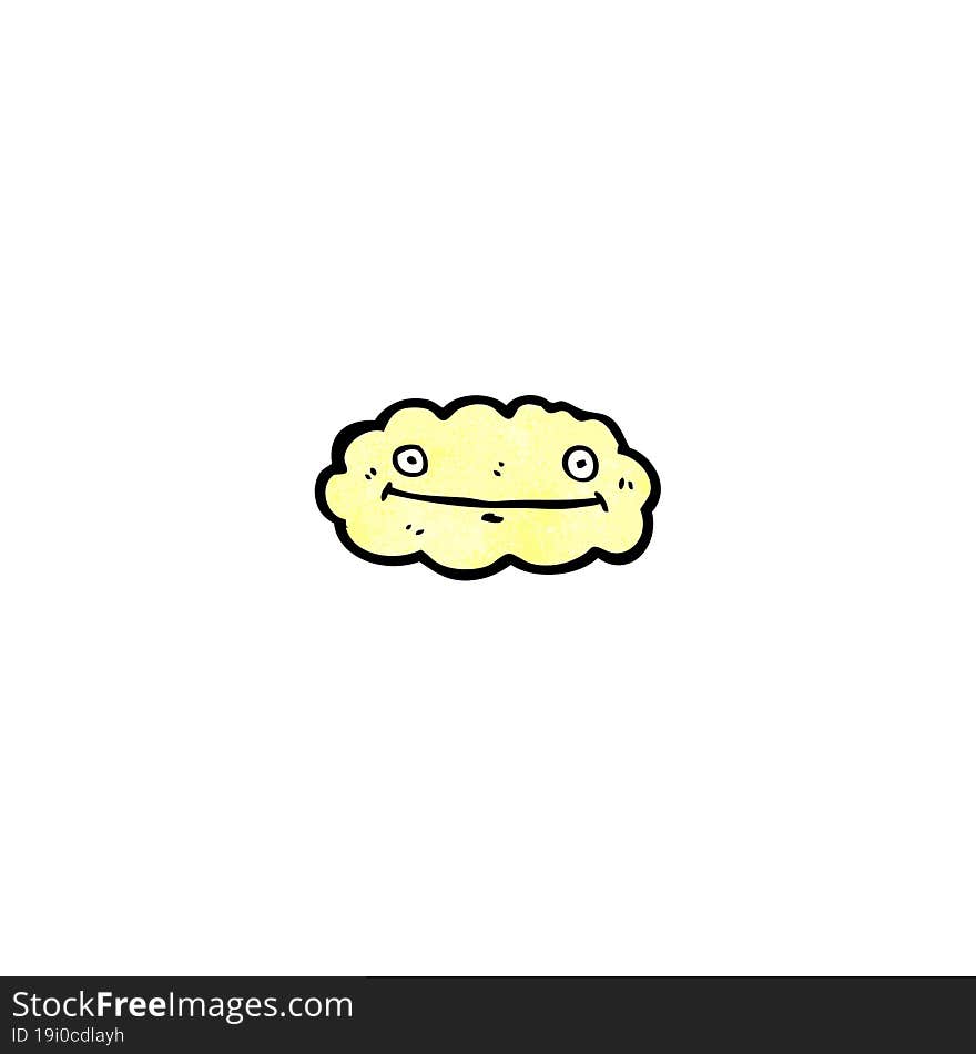 happy cartoon cloud