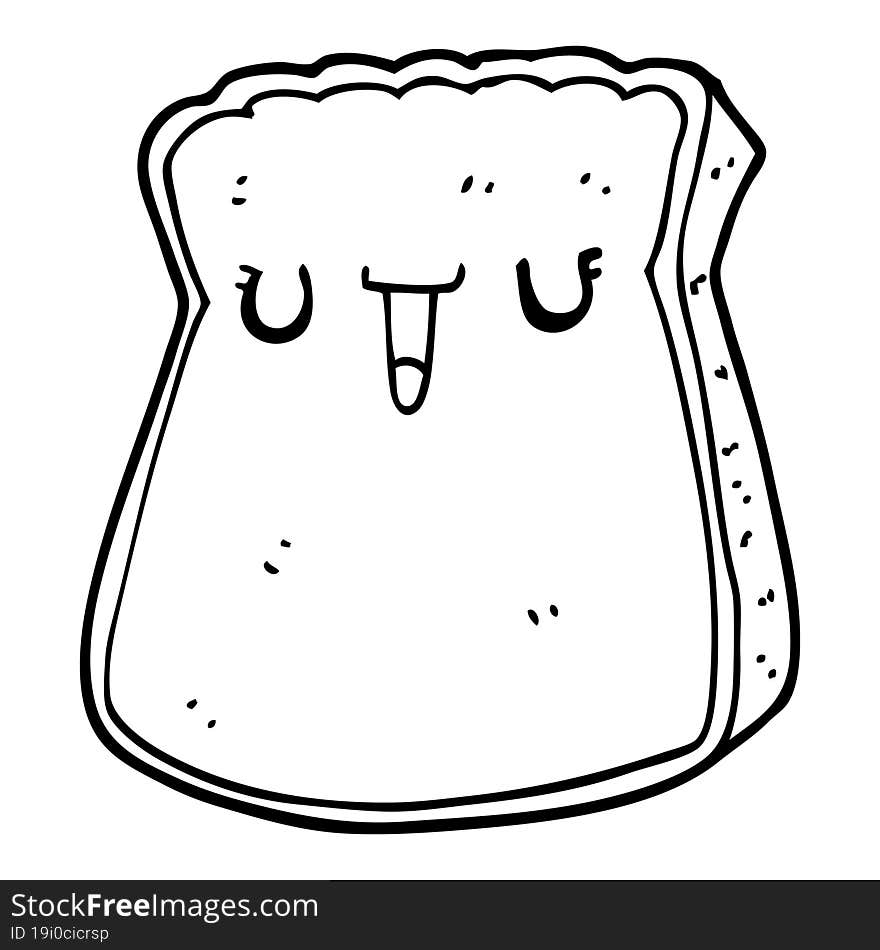 cartoon slice of bread