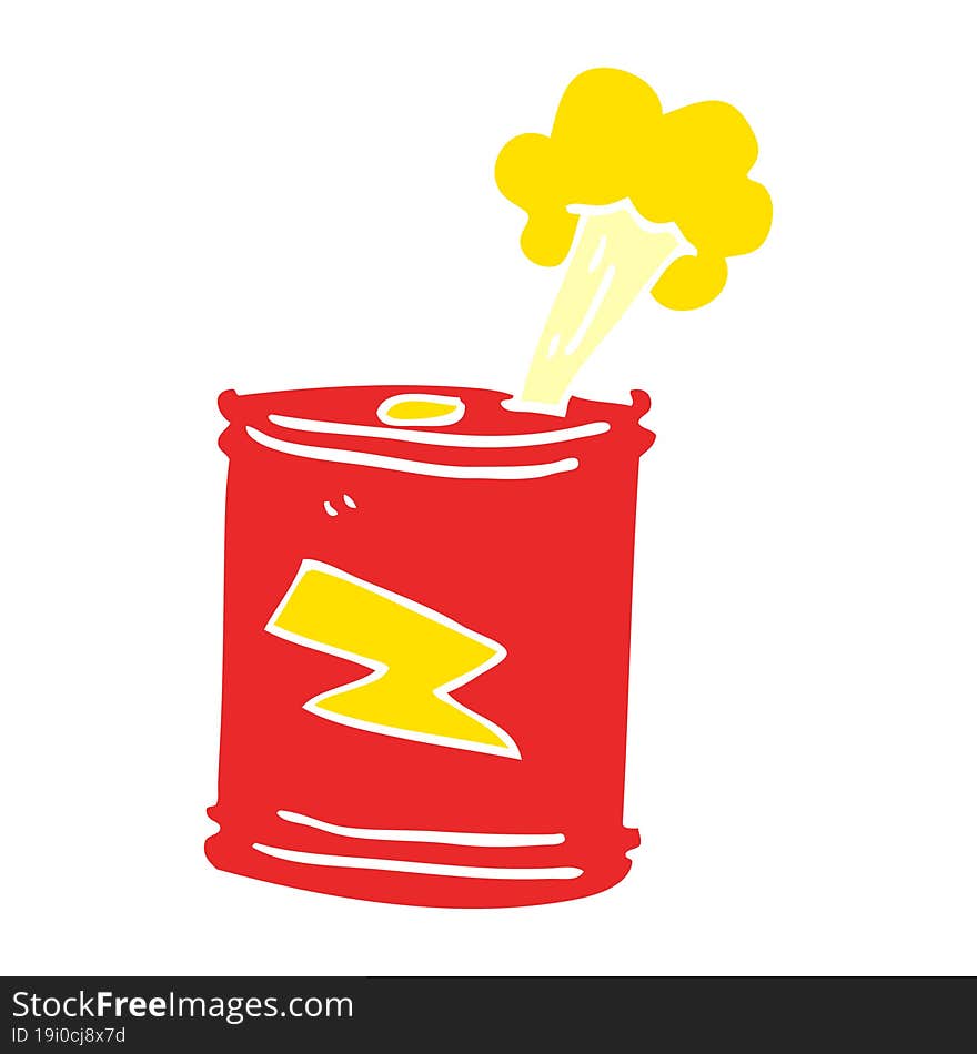 Cartoon Doodle Fizzy Drinks Can