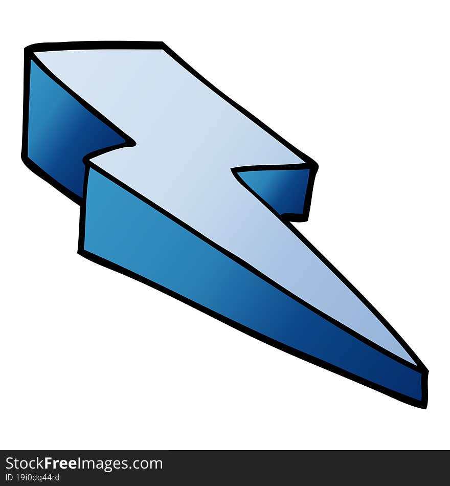 cartoon doodle decorative lightning bolt