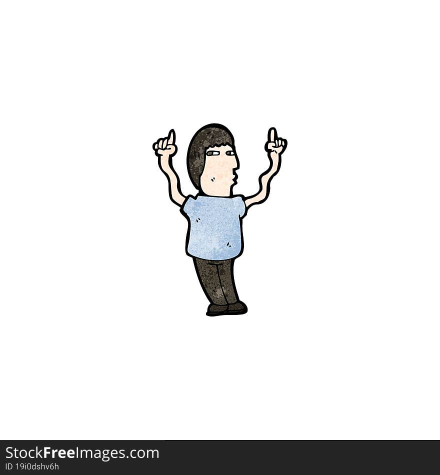 cartoon dancing man