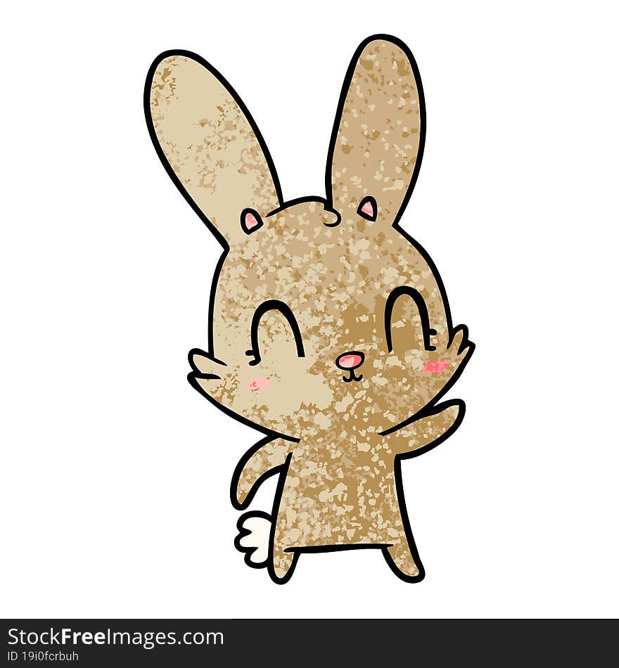 cute cartoon rabbit. cute cartoon rabbit