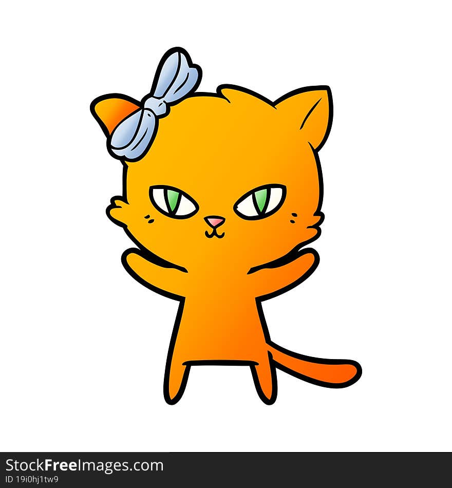 cute cartoon cat. cute cartoon cat