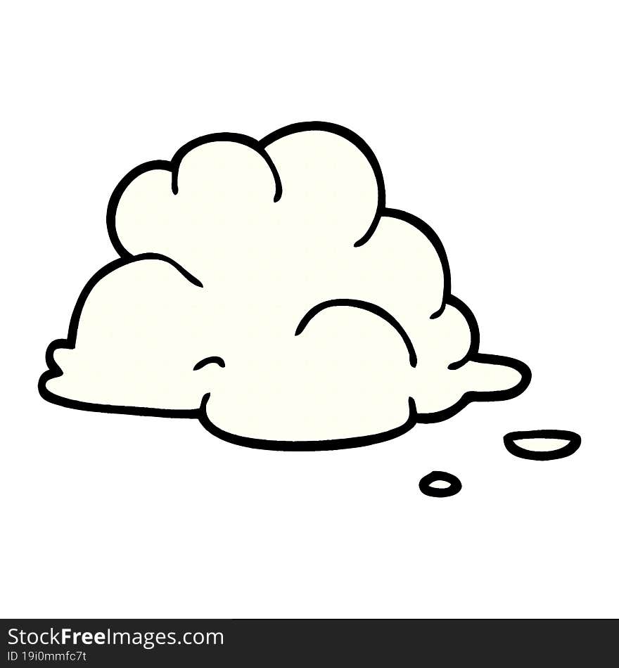 Cartoon Doodle Fluffy White Clouds