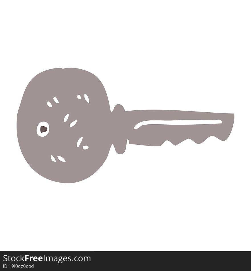 Cartoon Doodle Metal Key