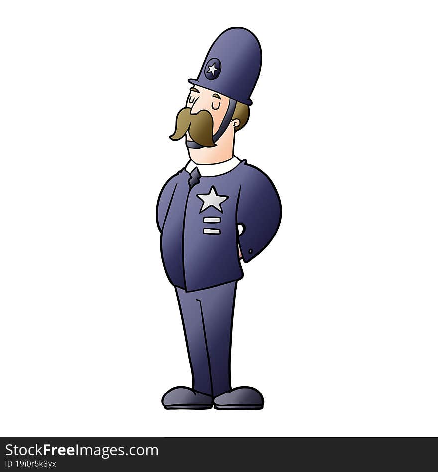 cartoon policeman. cartoon policeman