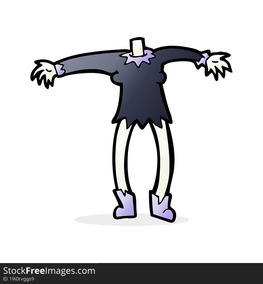 cartoon vampire body (mix and match cartoons or add own photo head