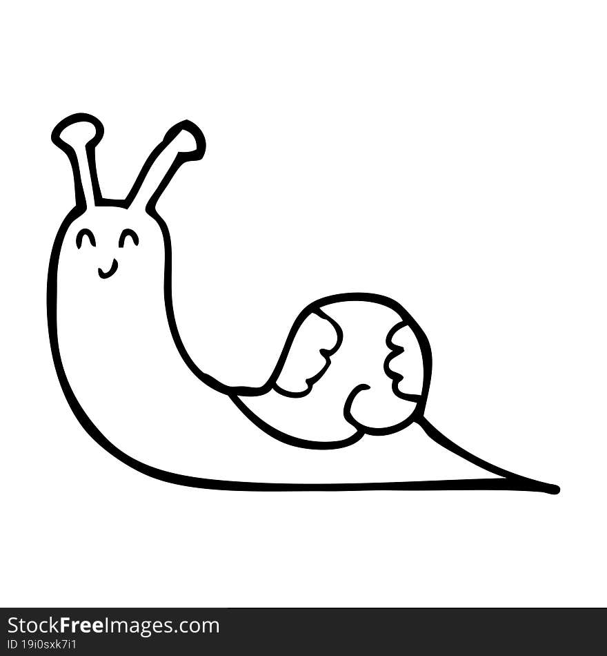 cute cartoon snail