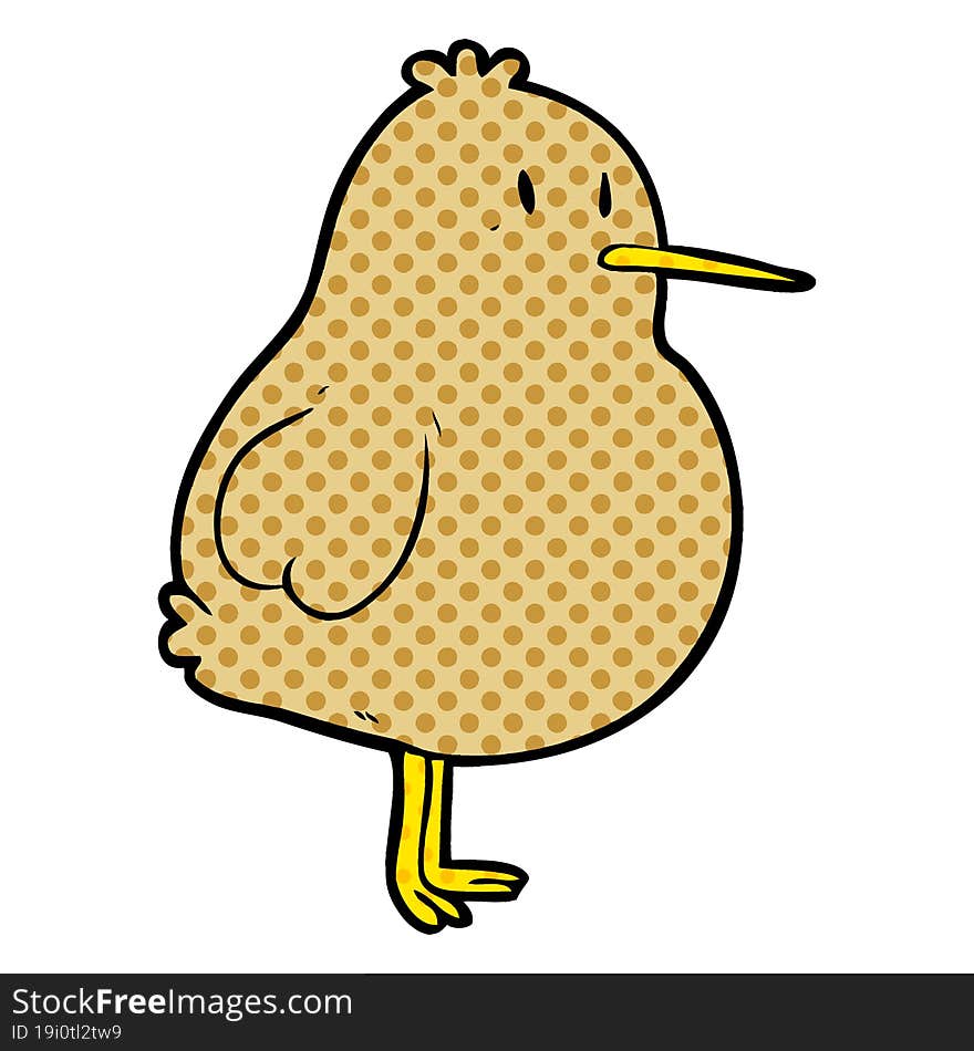 cute cartoon kiwi bird. cute cartoon kiwi bird