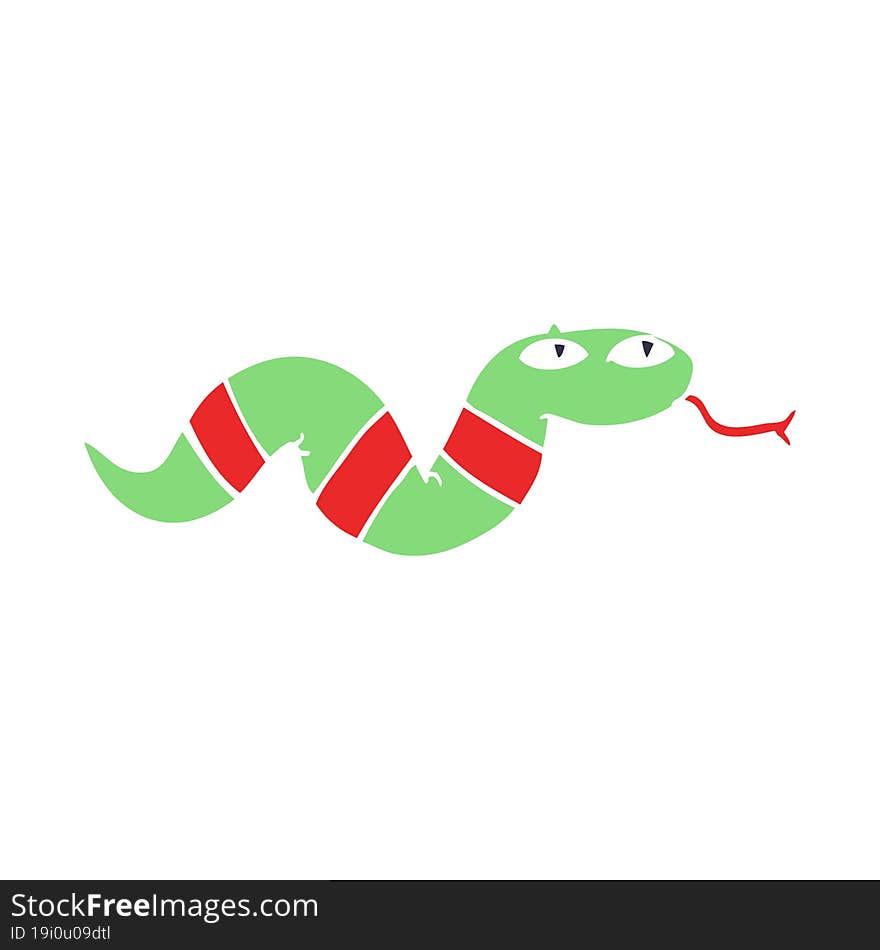 cartoon doodle snake