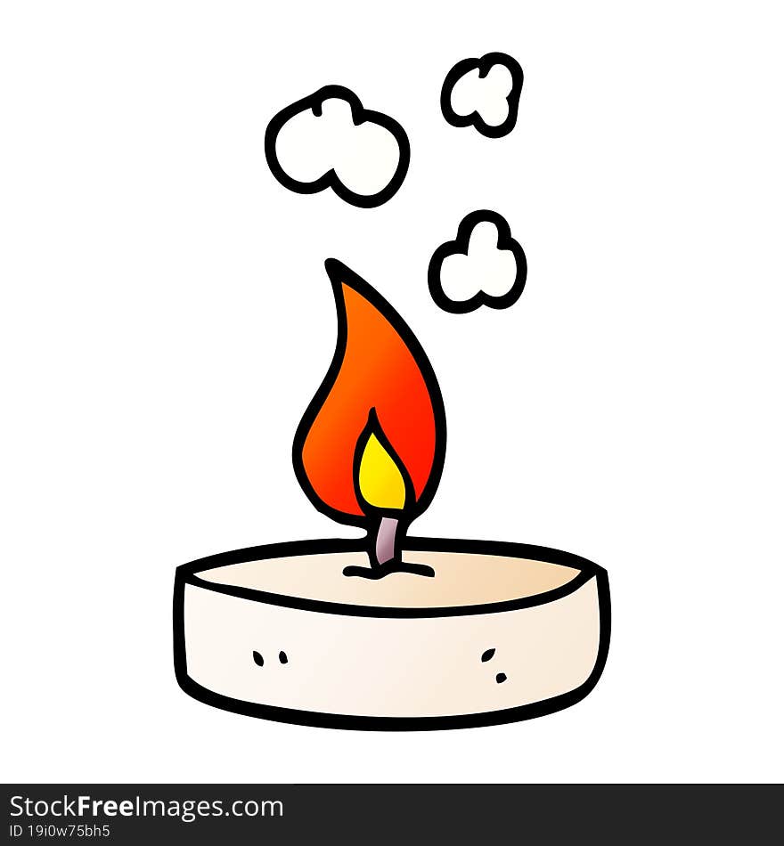 Cartoon Doodle Small Candle