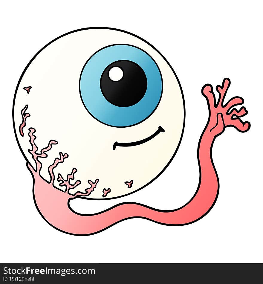 cartoon eyeball. cartoon eyeball