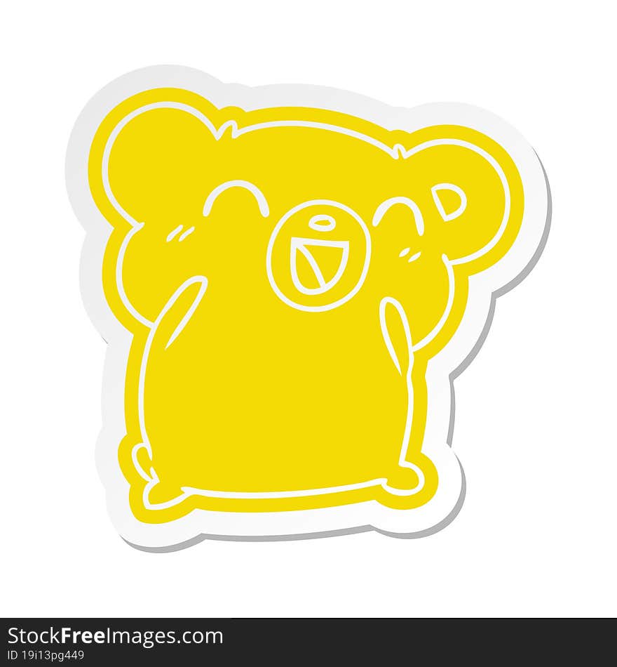 cartoon sticker kawaii cute teddy bear