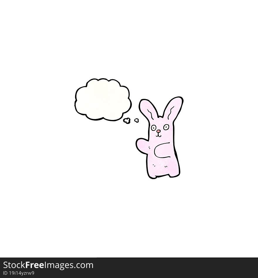 Cartoon Pink Rabbit