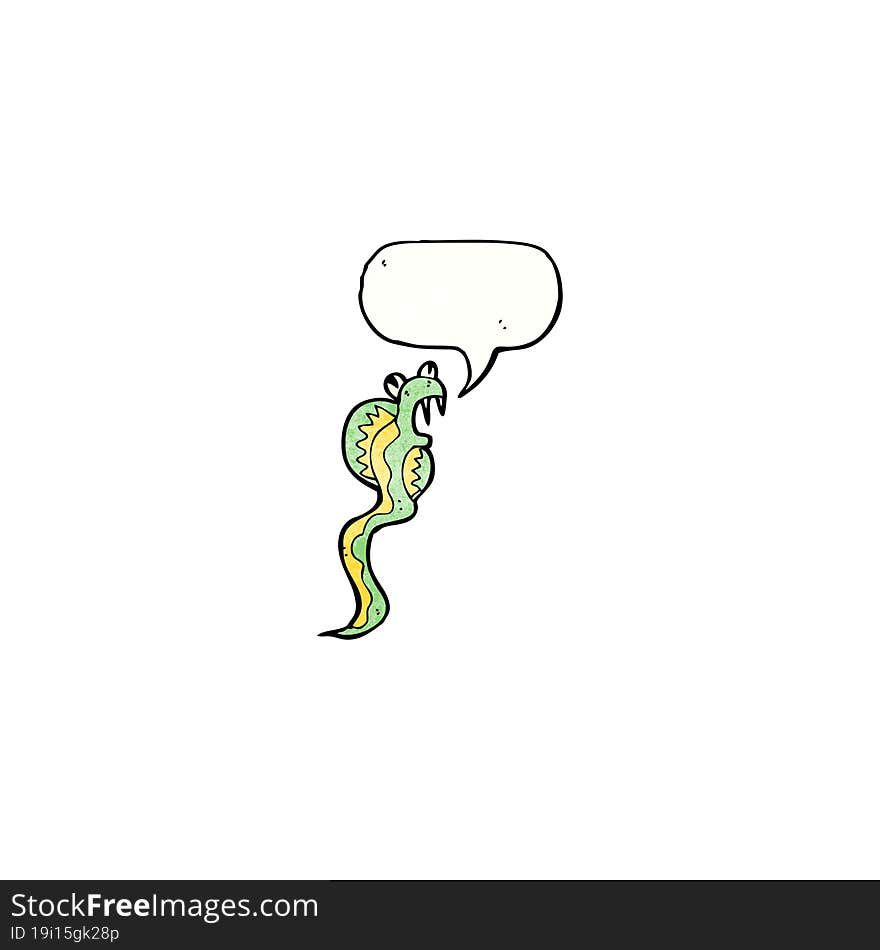 hissing snake cartoon