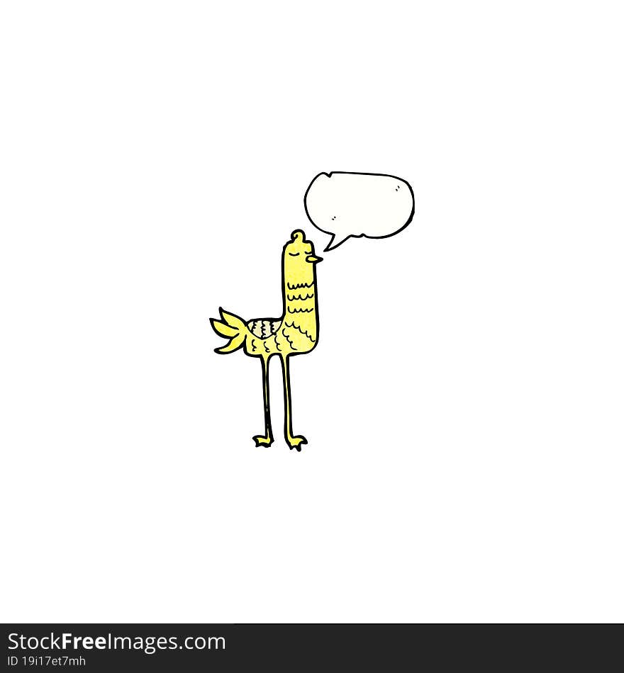 funny cartoon bird