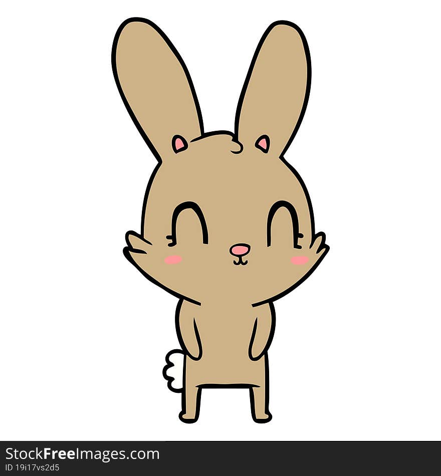 cute cartoon rabbit. cute cartoon rabbit