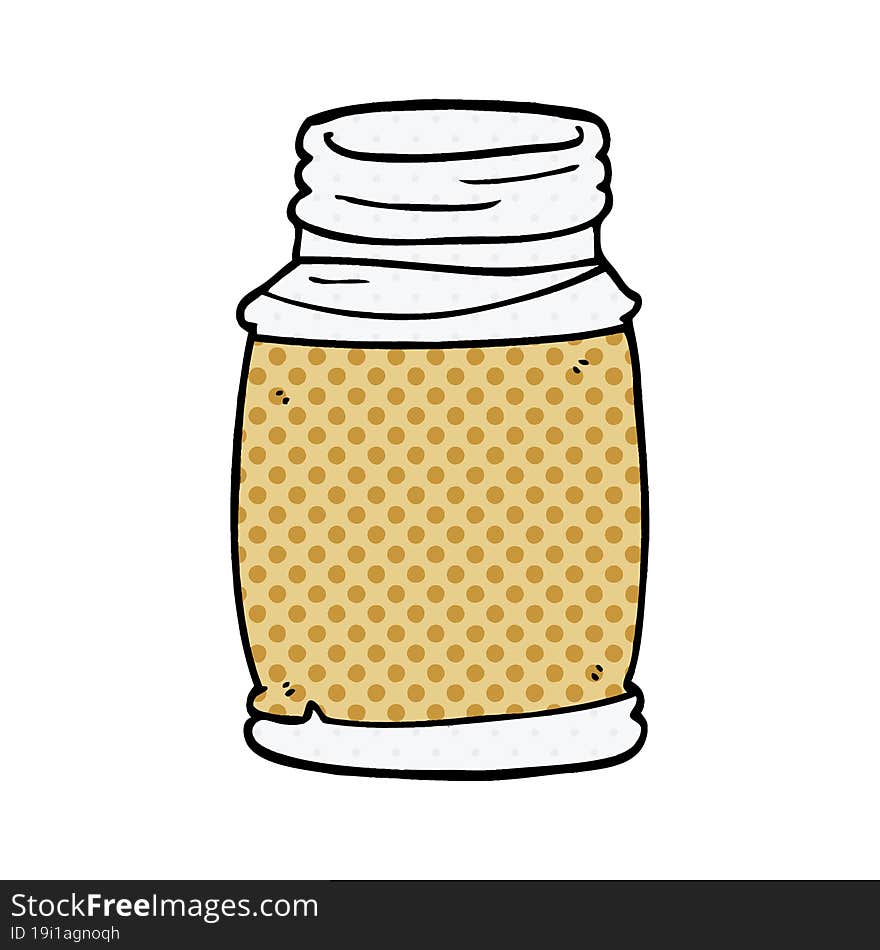 Cartoon Doodle Of A Storage Jar