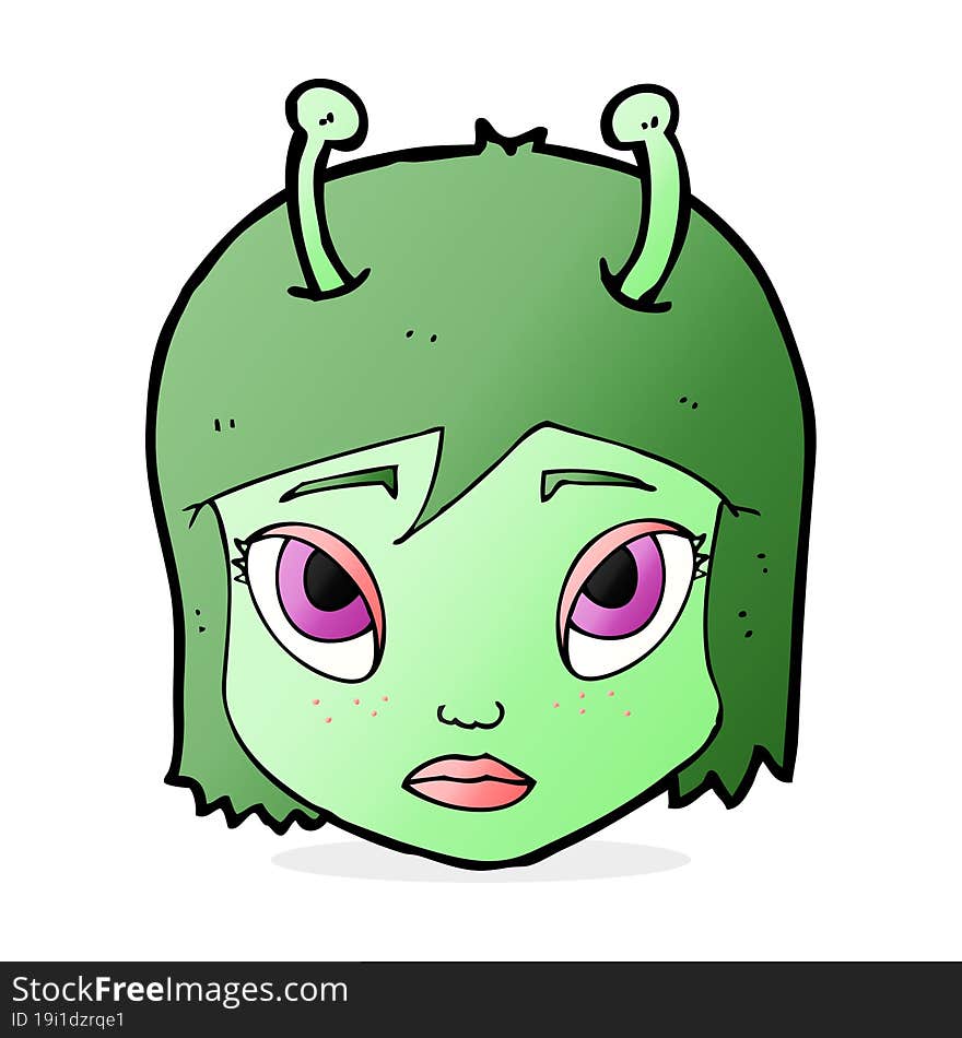 cartoon space alien