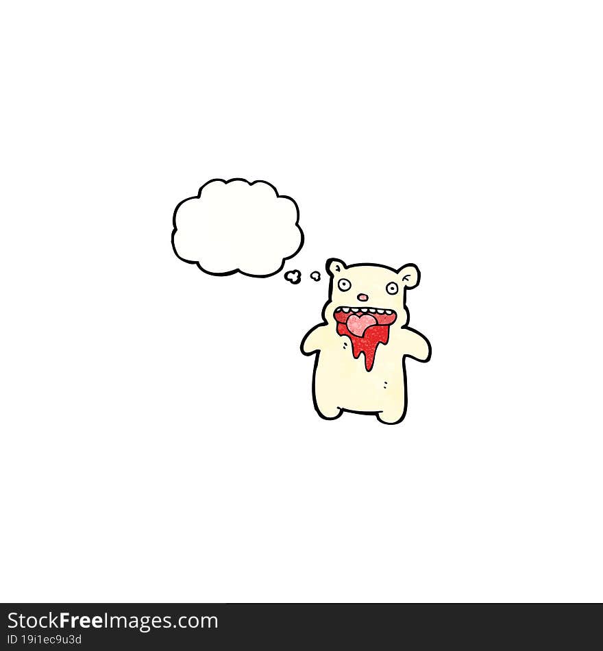 cartoon gross polar bear