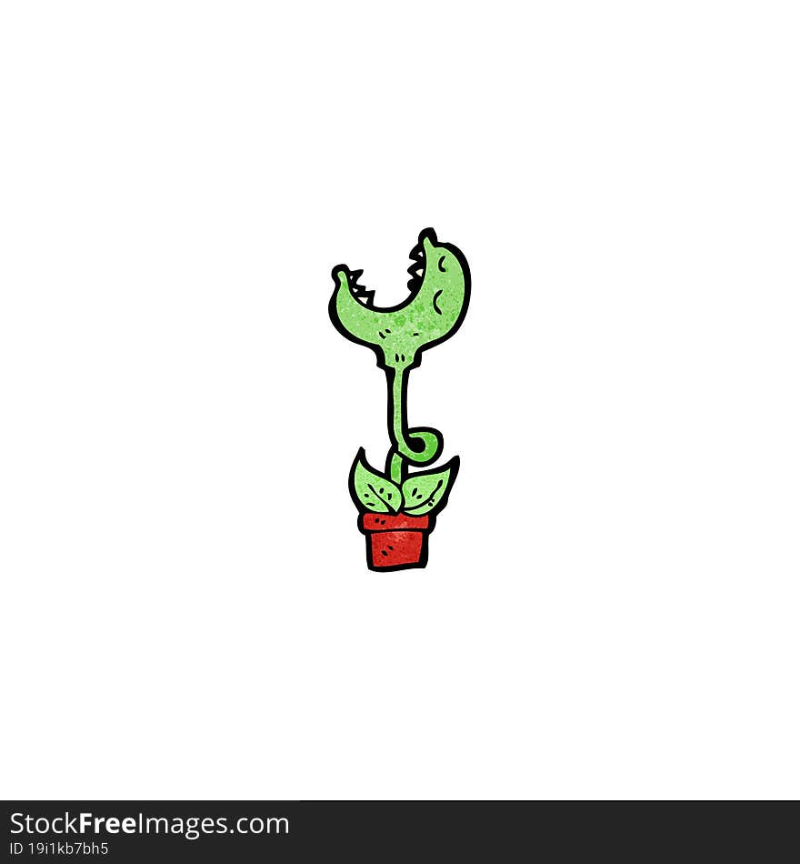 cartoon carnivorous plant