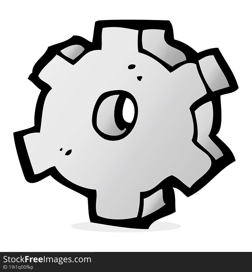 Cartoon Cog Symbol