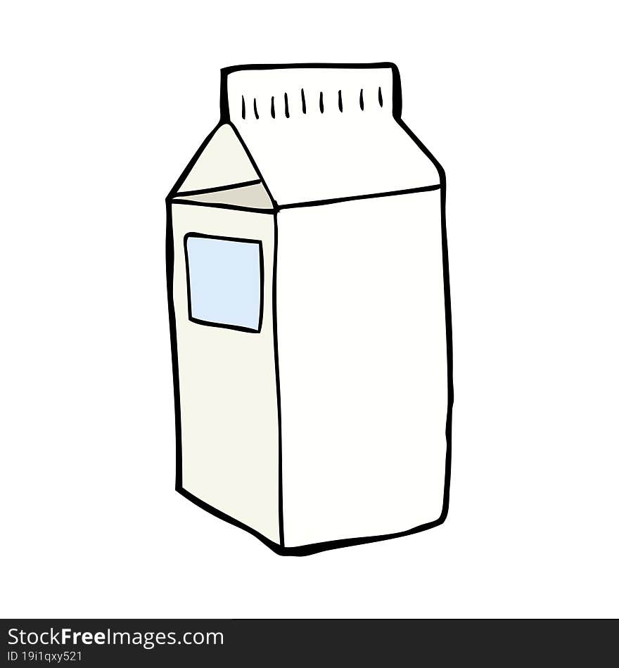 cartoon milk carton