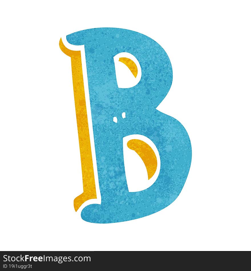 cartoon letter B