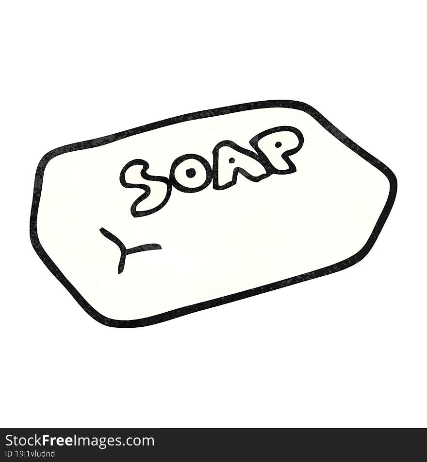 textured cartoon soap