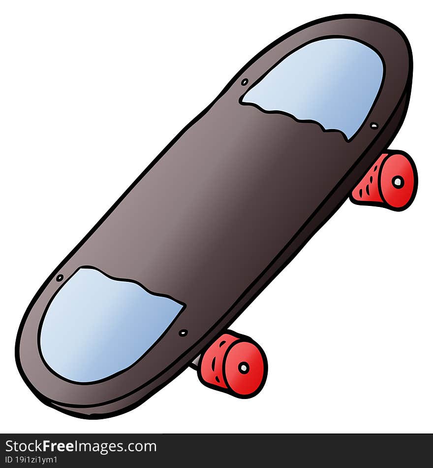 cartoon skateboard. cartoon skateboard