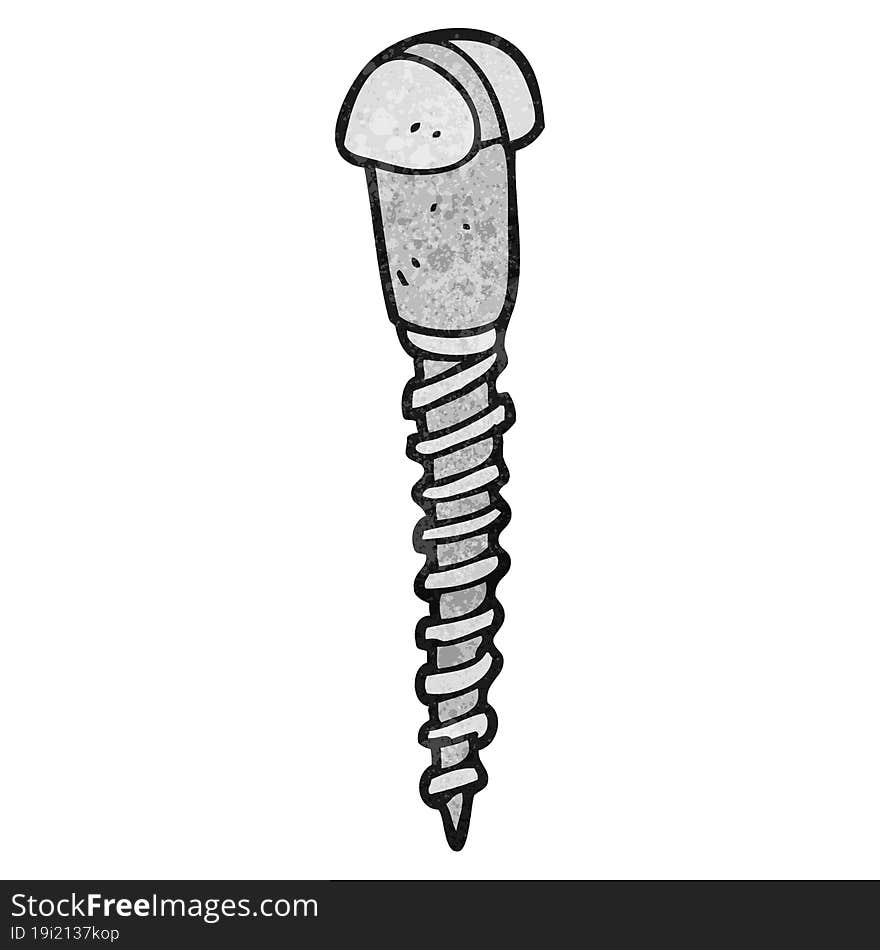 textured cartoon screw