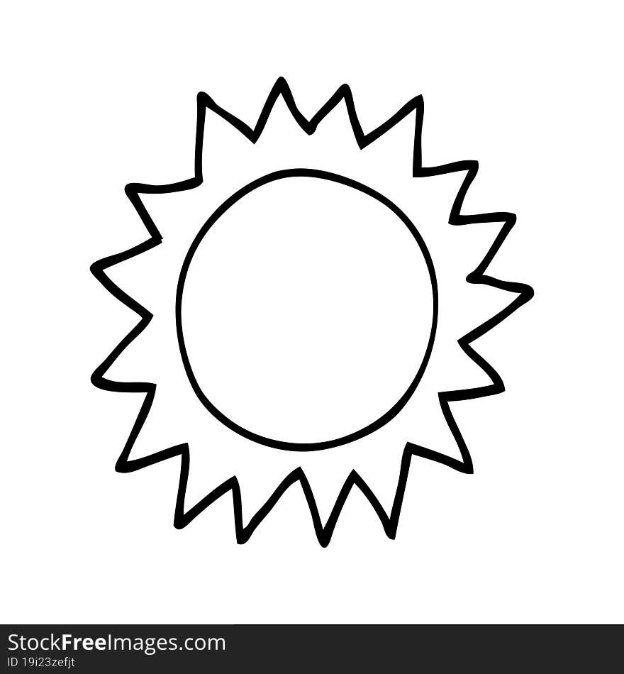 cartoon sun