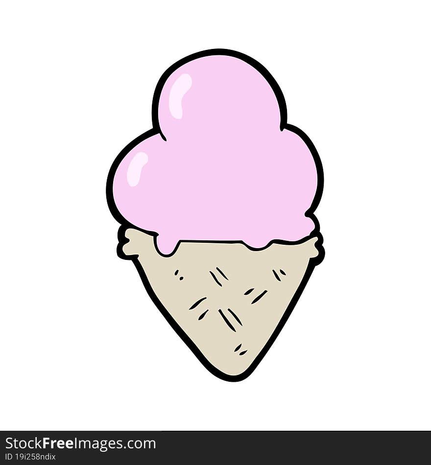 cartoon ice cream